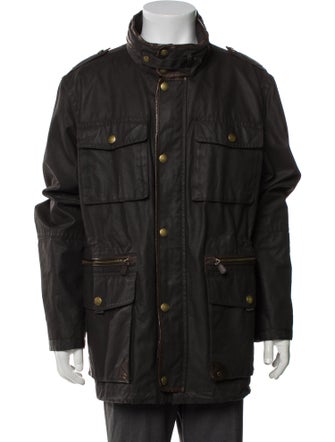 Coach Plaid Print Utility Jacket