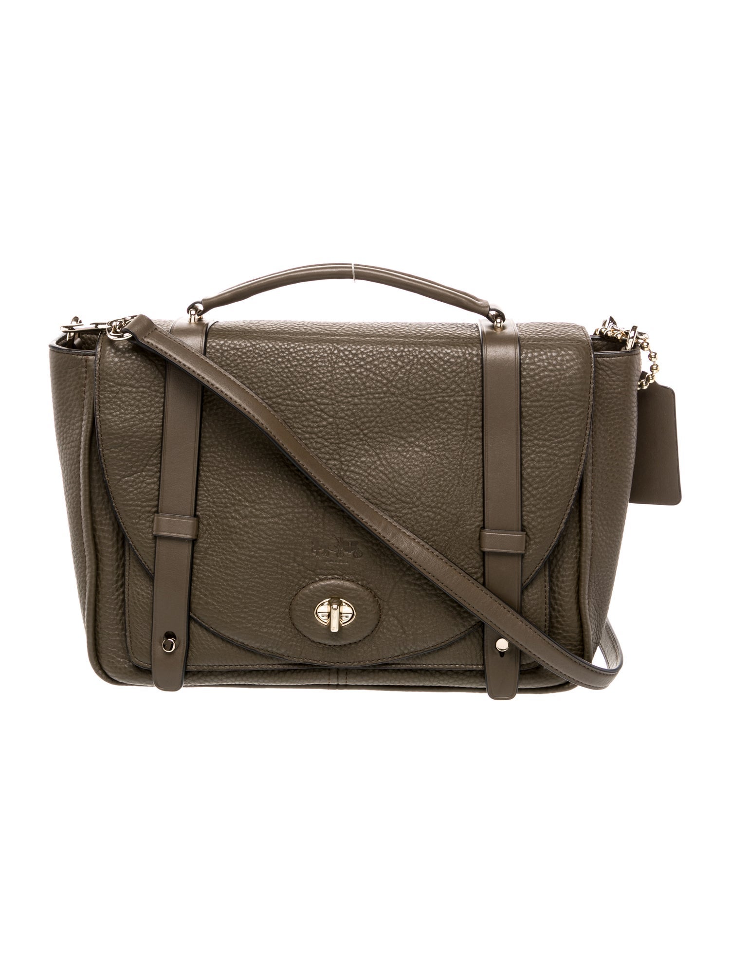 Coach Leather Top Handle Bag