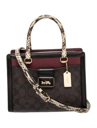 Coach Leather Top Handle Bag