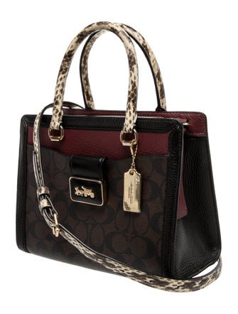 Coach Leather Top Handle Bag
