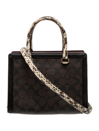 Coach Leather Top Handle Bag