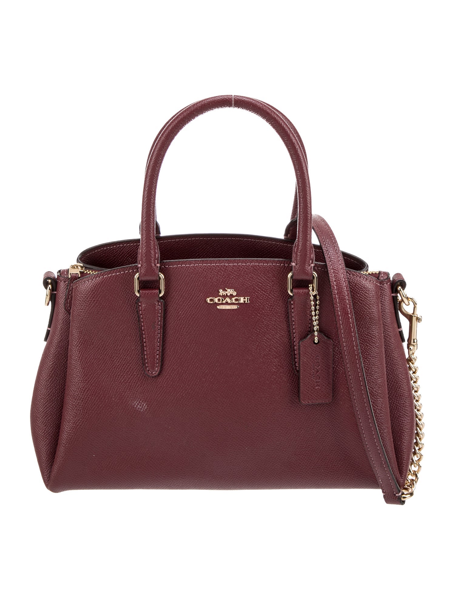 Coach Leather Top Handle Bag
