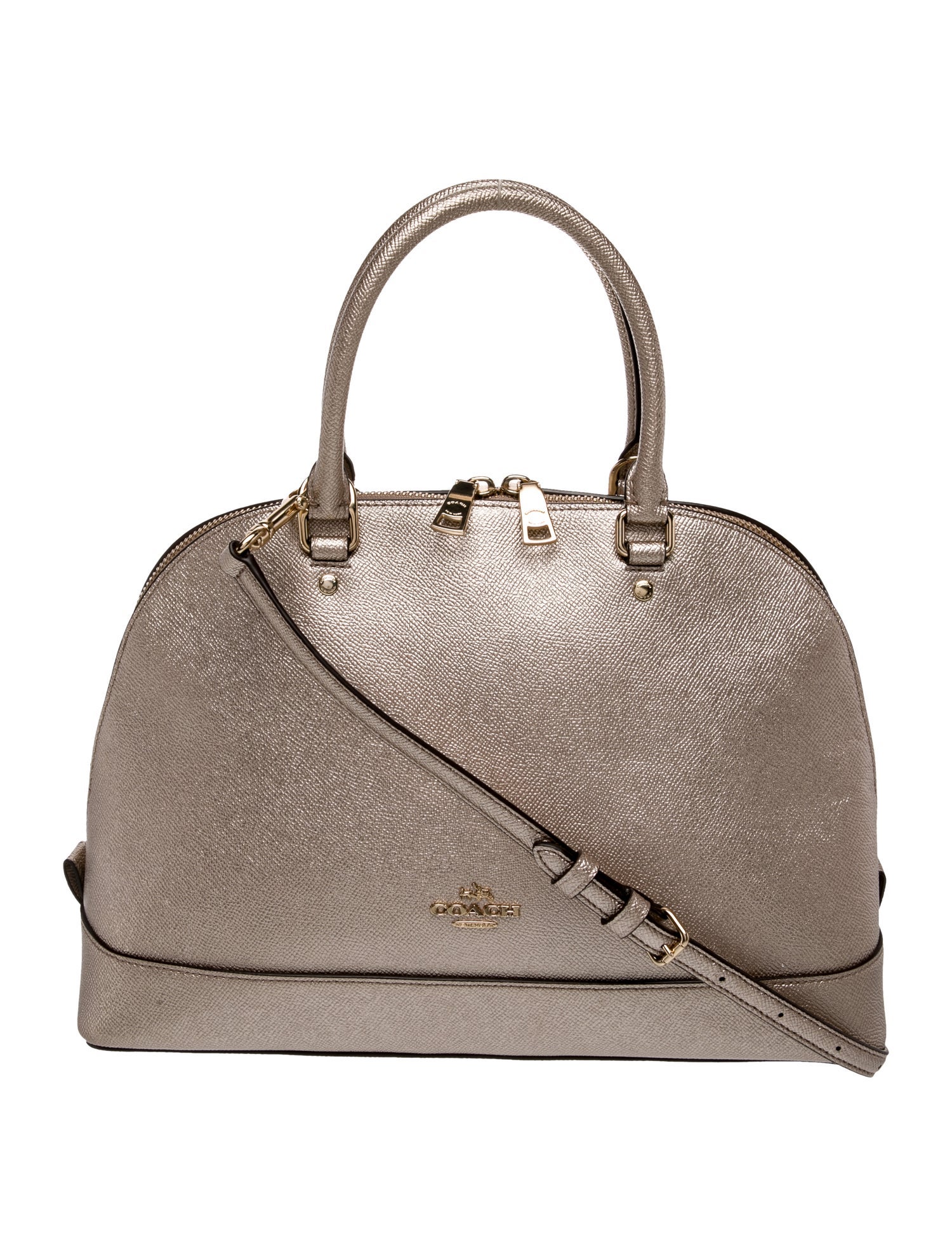 Coach Saffiano Leather Top Handle Bag