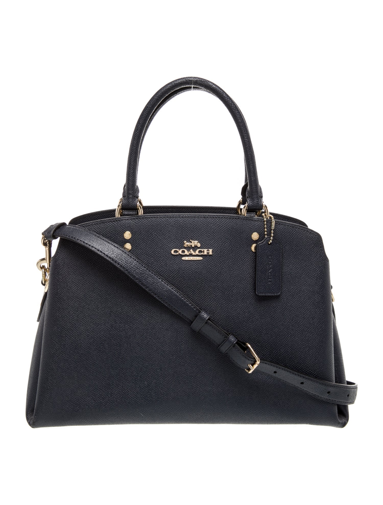 Coach Saffiano Leather Top Handle Bag