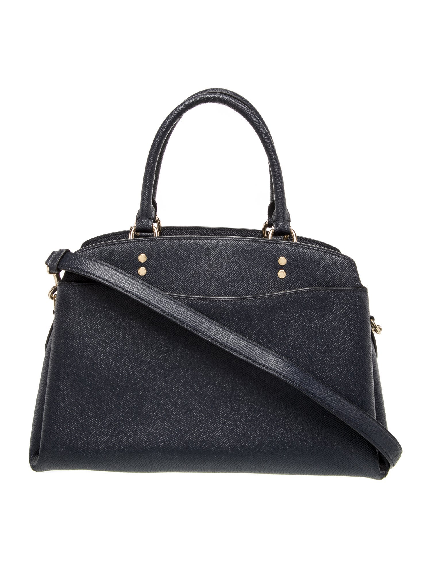 Coach Saffiano Leather Top Handle Bag