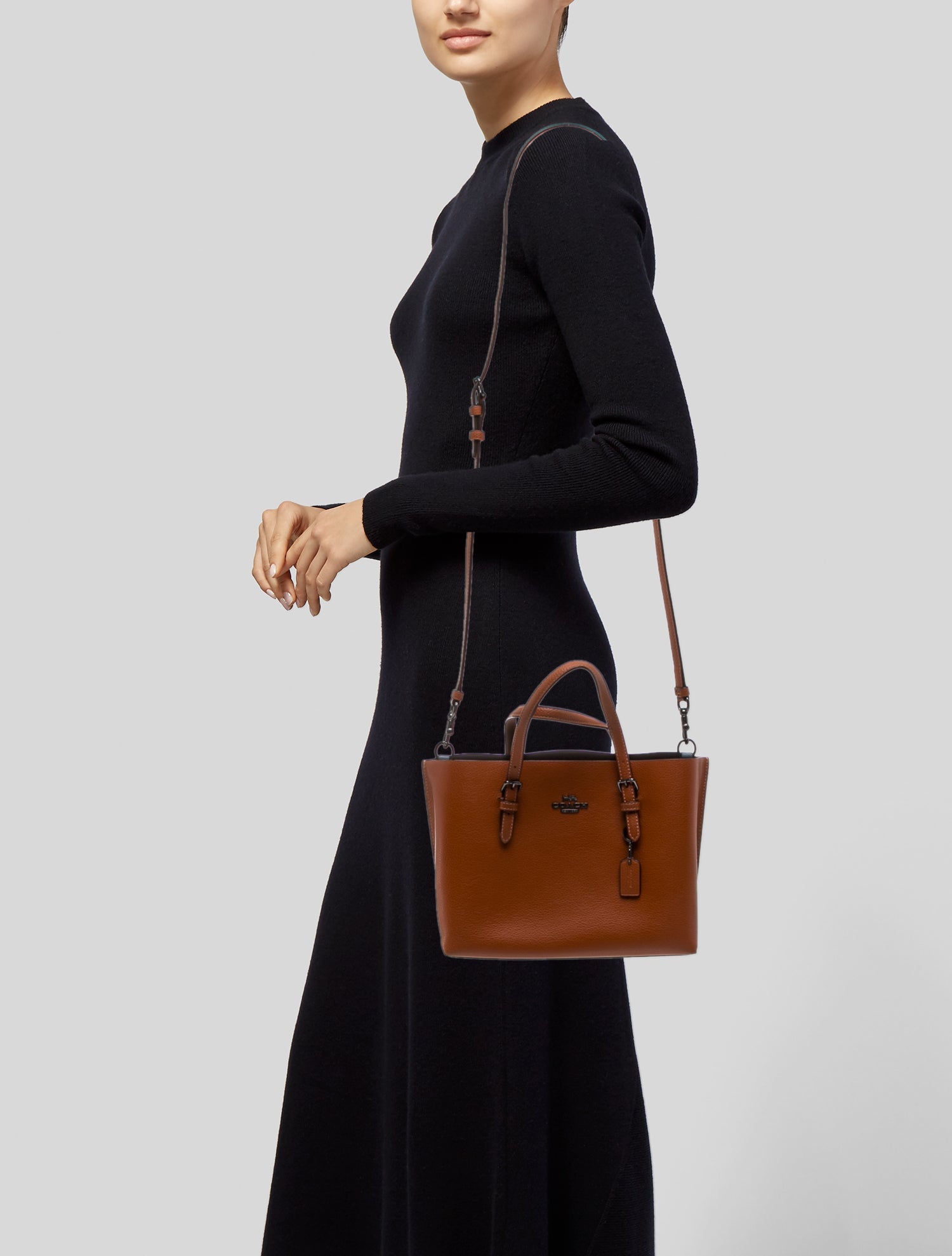 Coach Leather Top Handle Bag