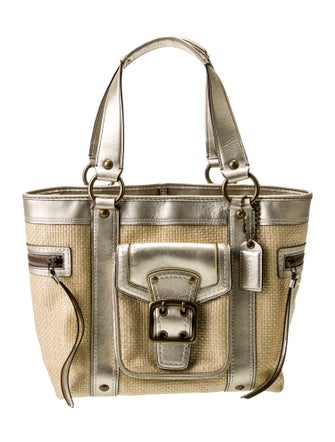 Coach Raffia Tote