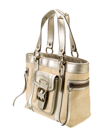 Coach Raffia Tote