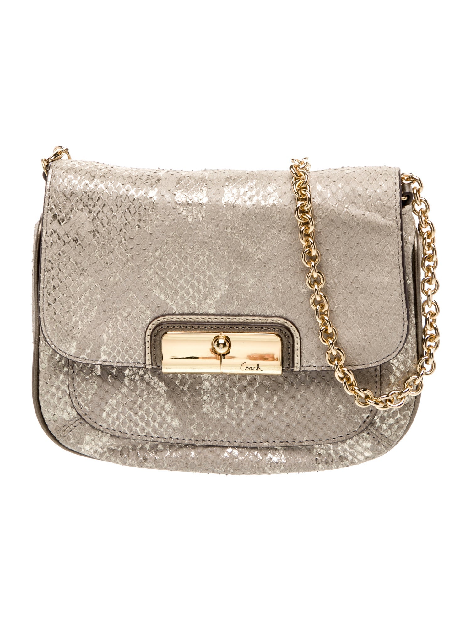 Coach Embossed Leather Crossbody Bag Vintage