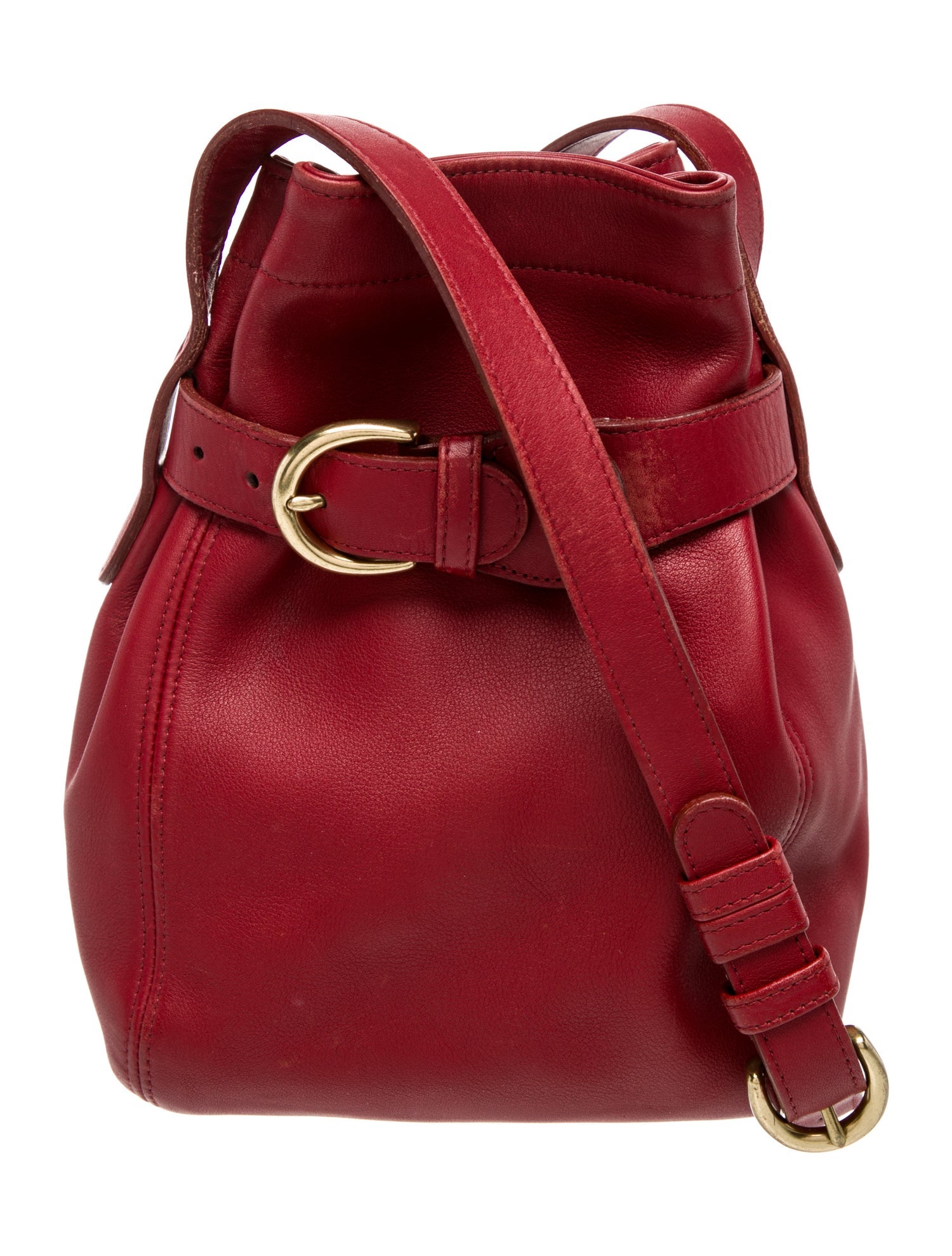 Coach Leather Bucket Bag