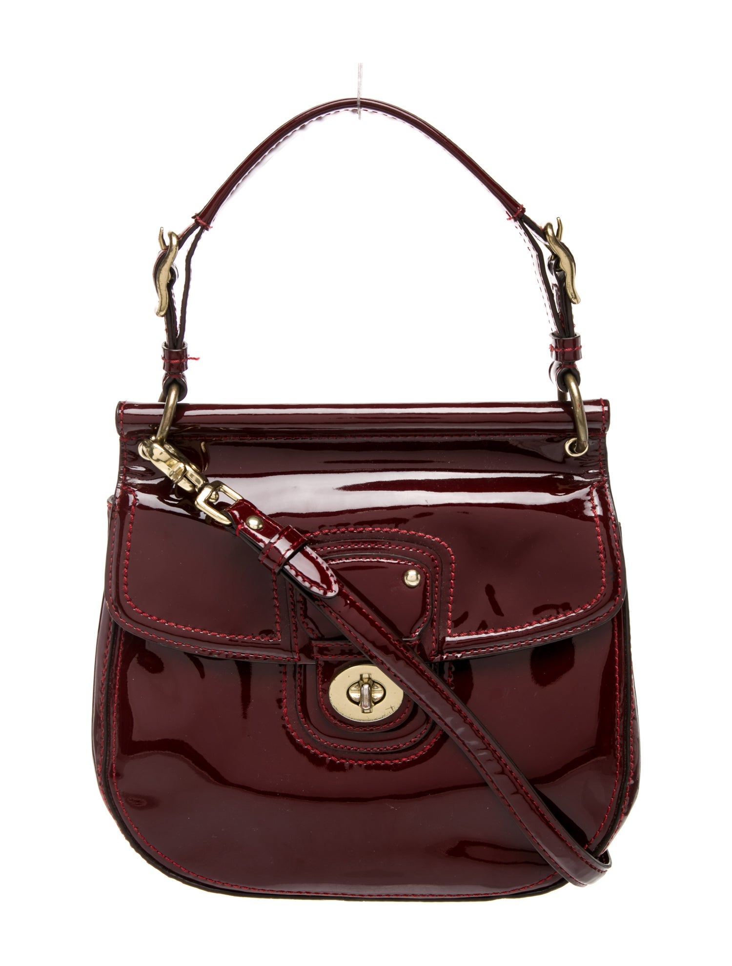 Coach Patent Leather Willis w/ Strap Vintage