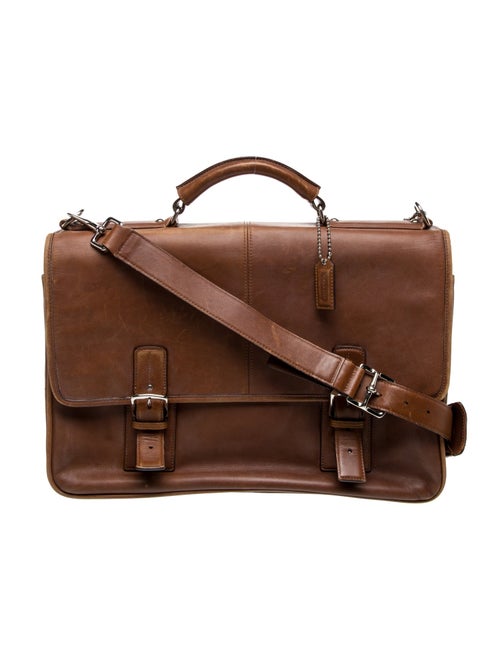 Coach Leather Messenger Bag