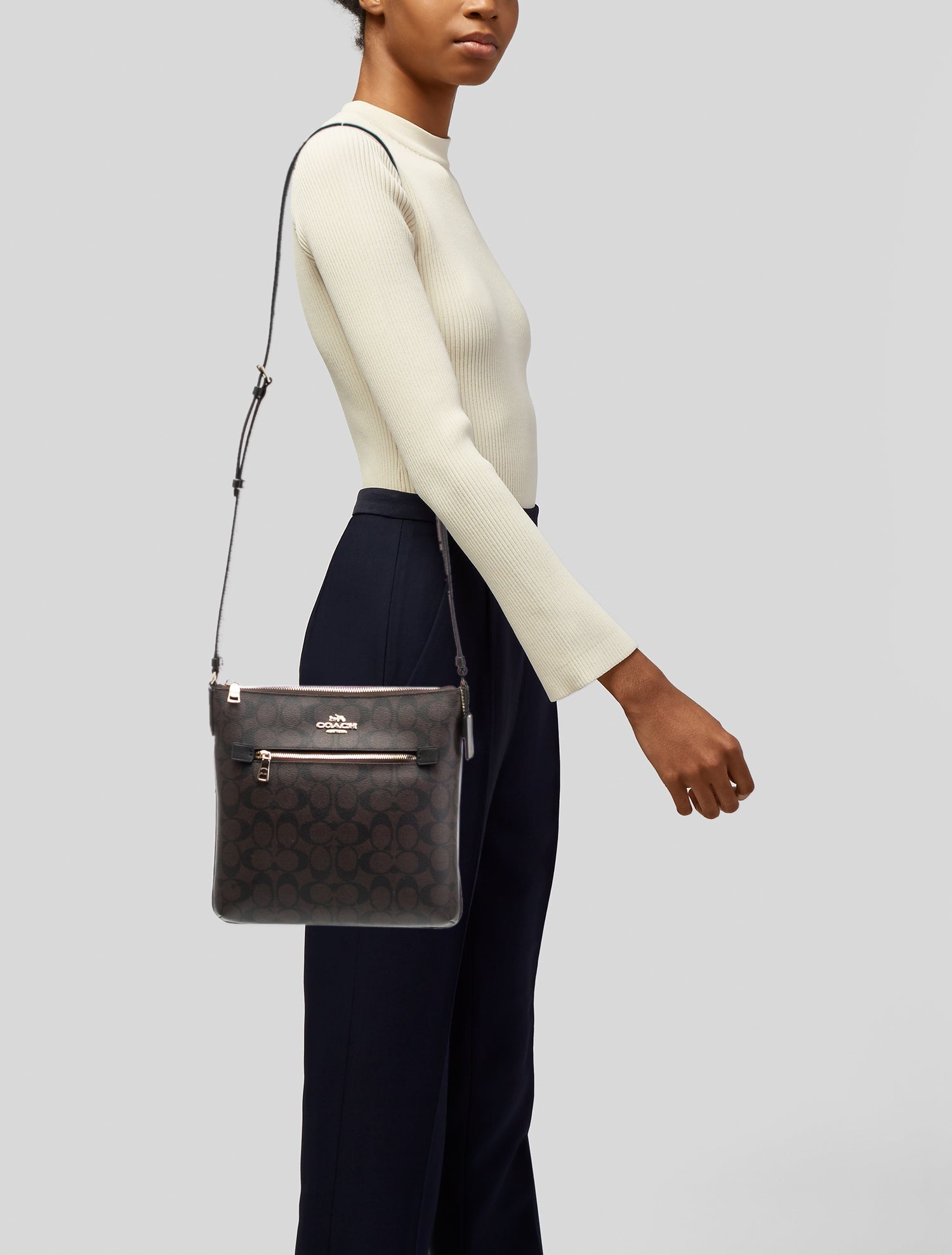 Coach Leather Messenger Bag