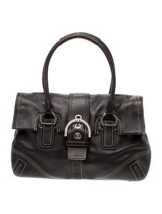 Coach Leather Top Handle Bag