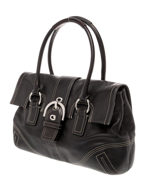 Coach Leather Top Handle Bag