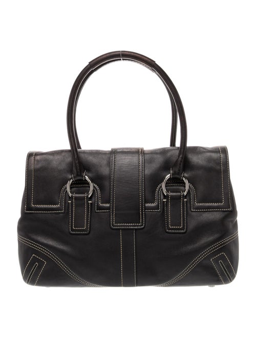 Coach Leather Top Handle Bag