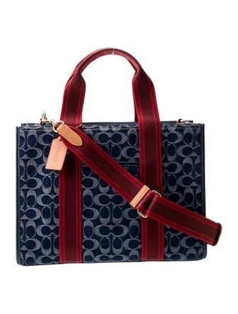 Coach Denim Top Handle Bag