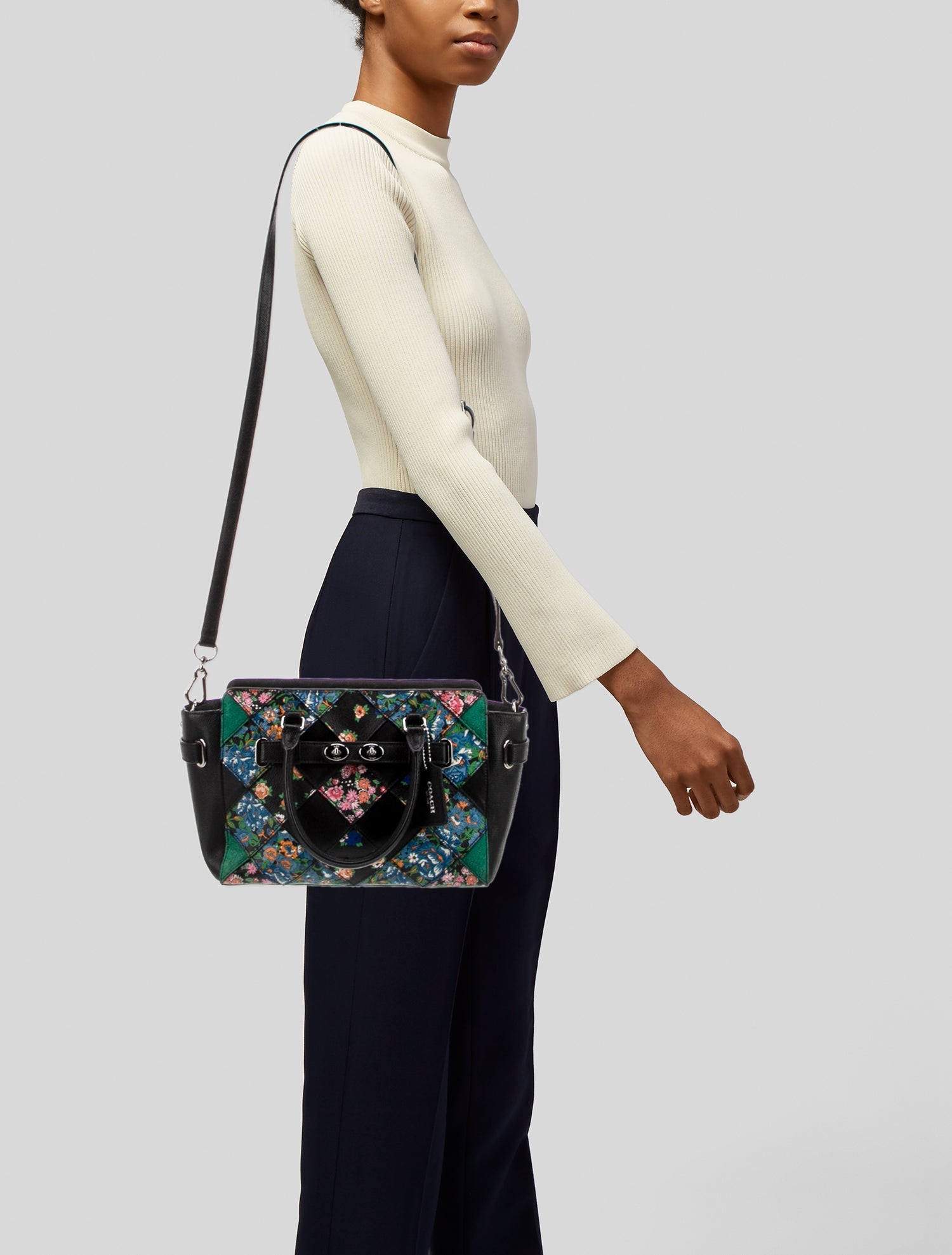 Coach Leather Top Handle Bag