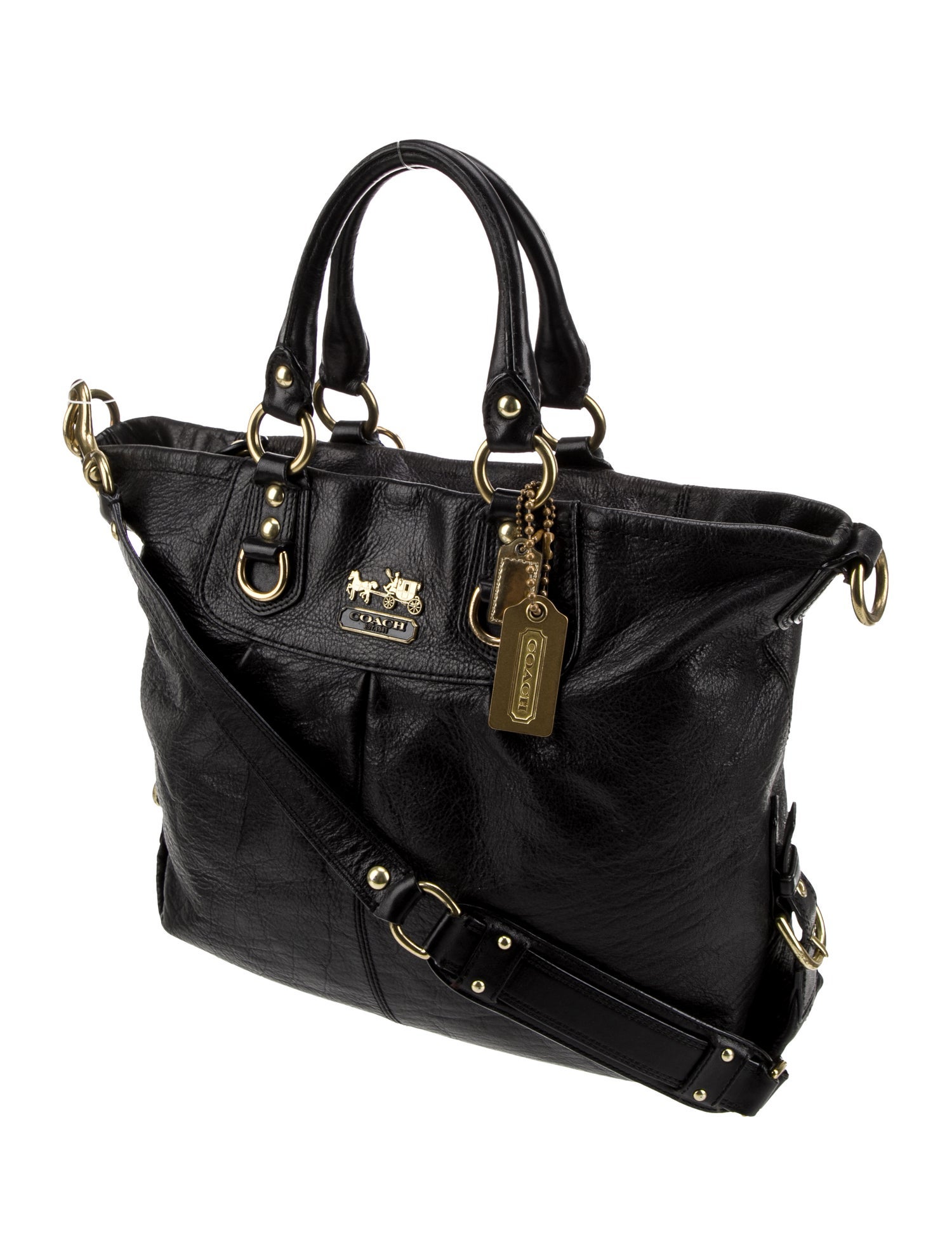 Coach Leather Top Handle Bag