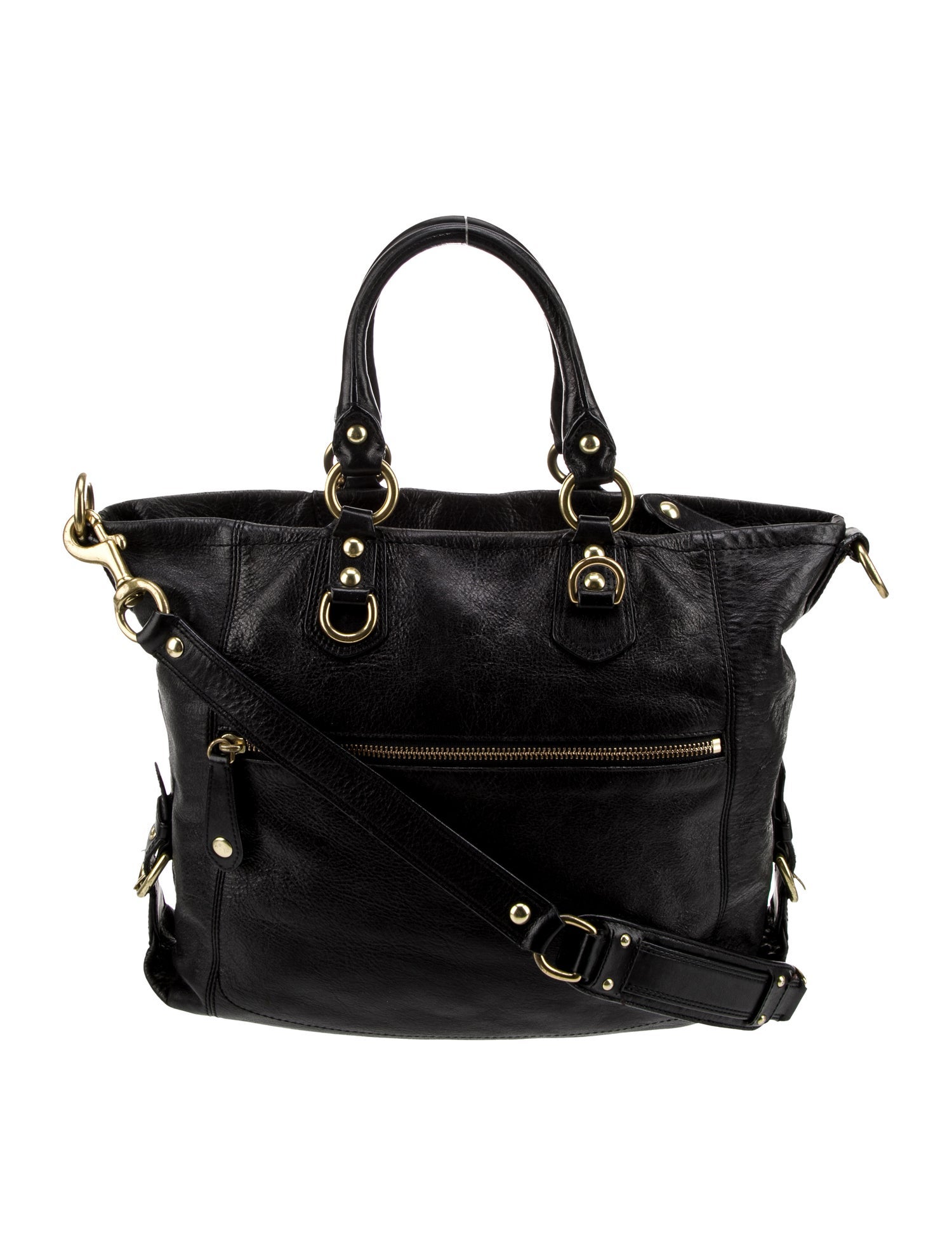 Coach Leather Top Handle Bag
