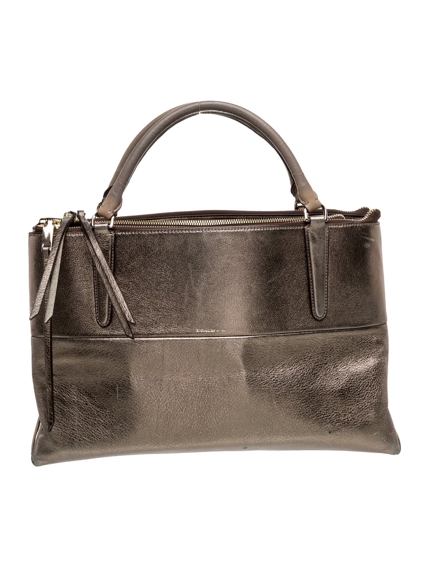 Coach Leather Top Handle Bag