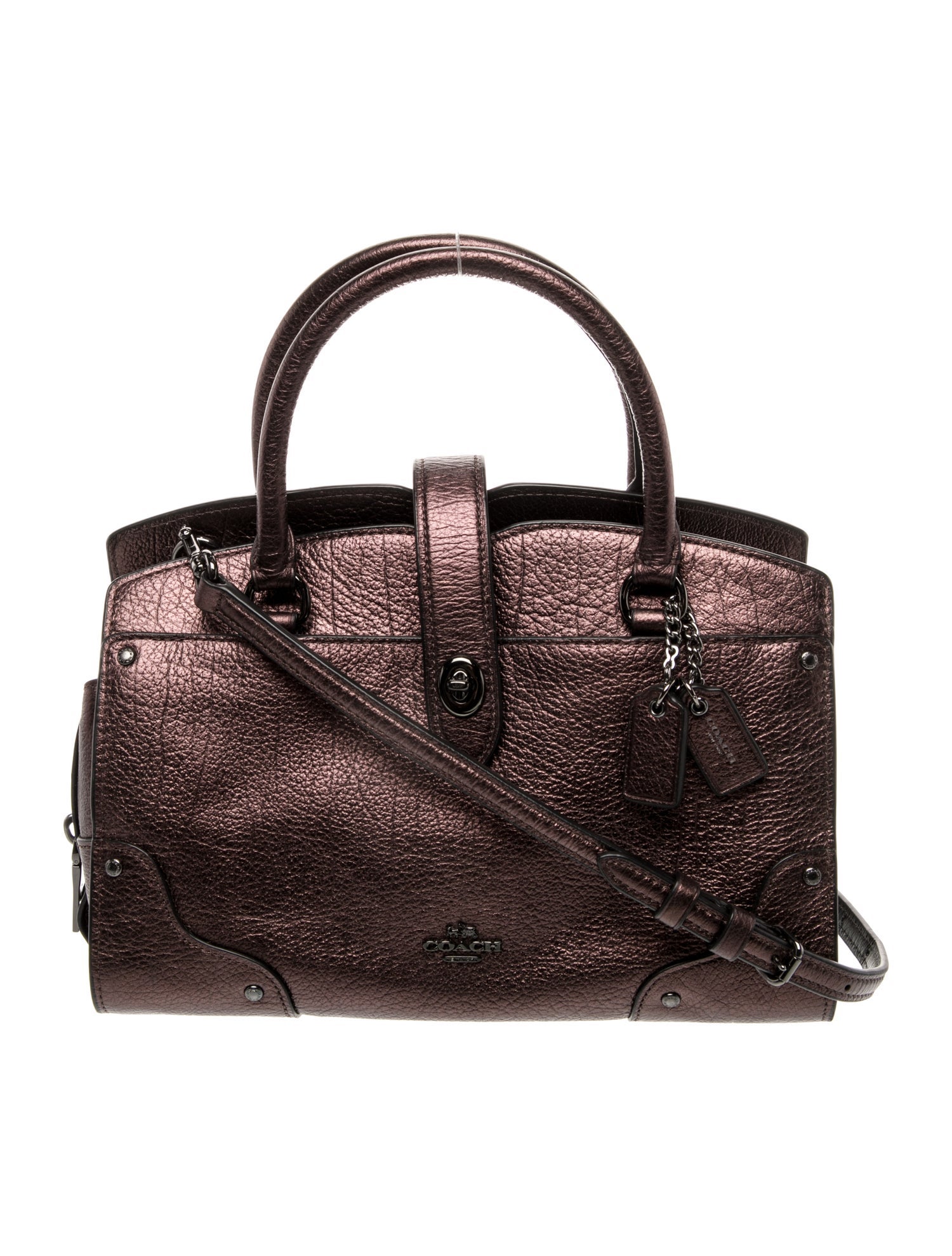 Coach Leather Top Handle Bag