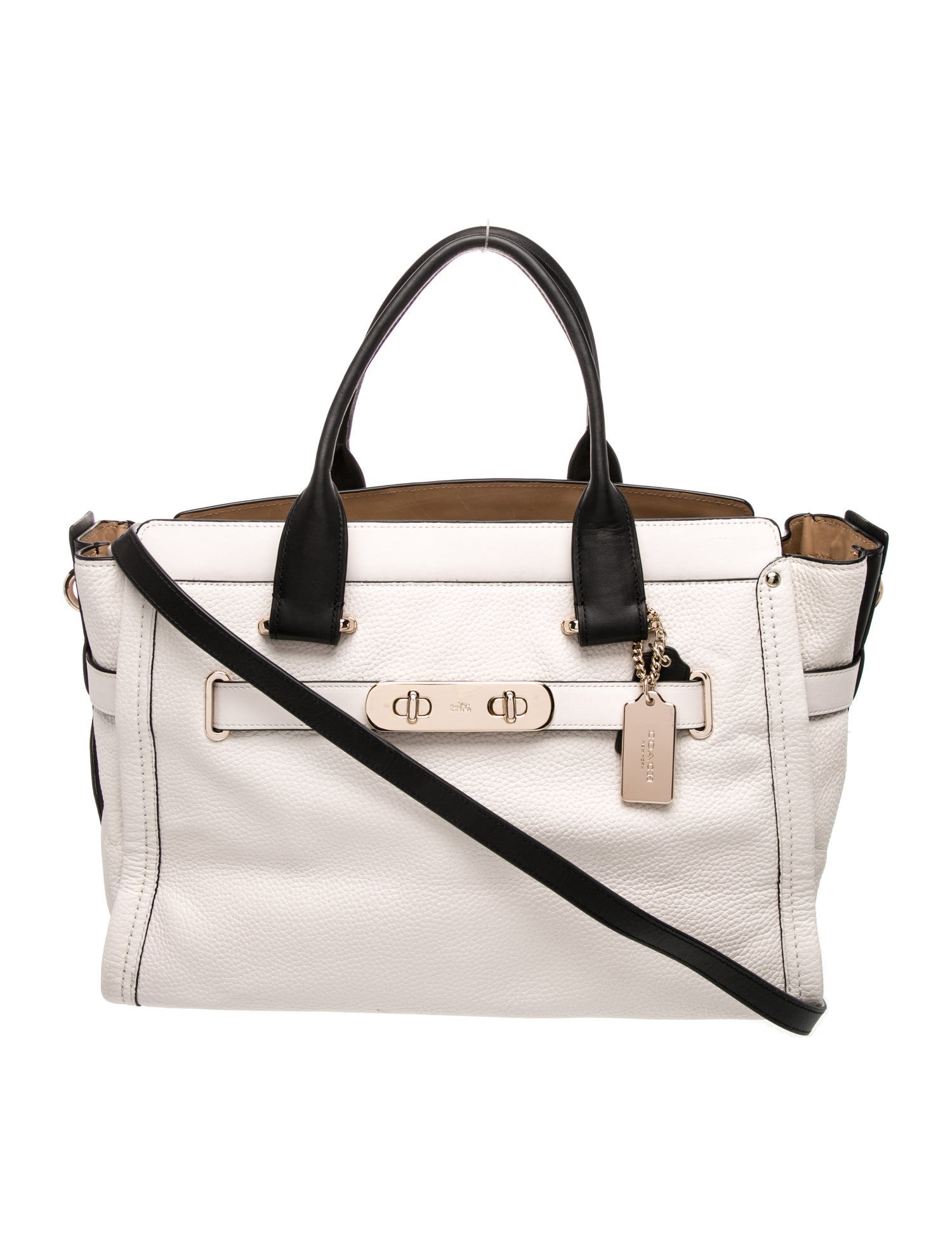 Coach Leather Top Handle Bag
