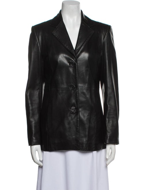 Coach Leather Blazer