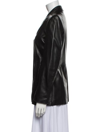 Coach Leather Blazer