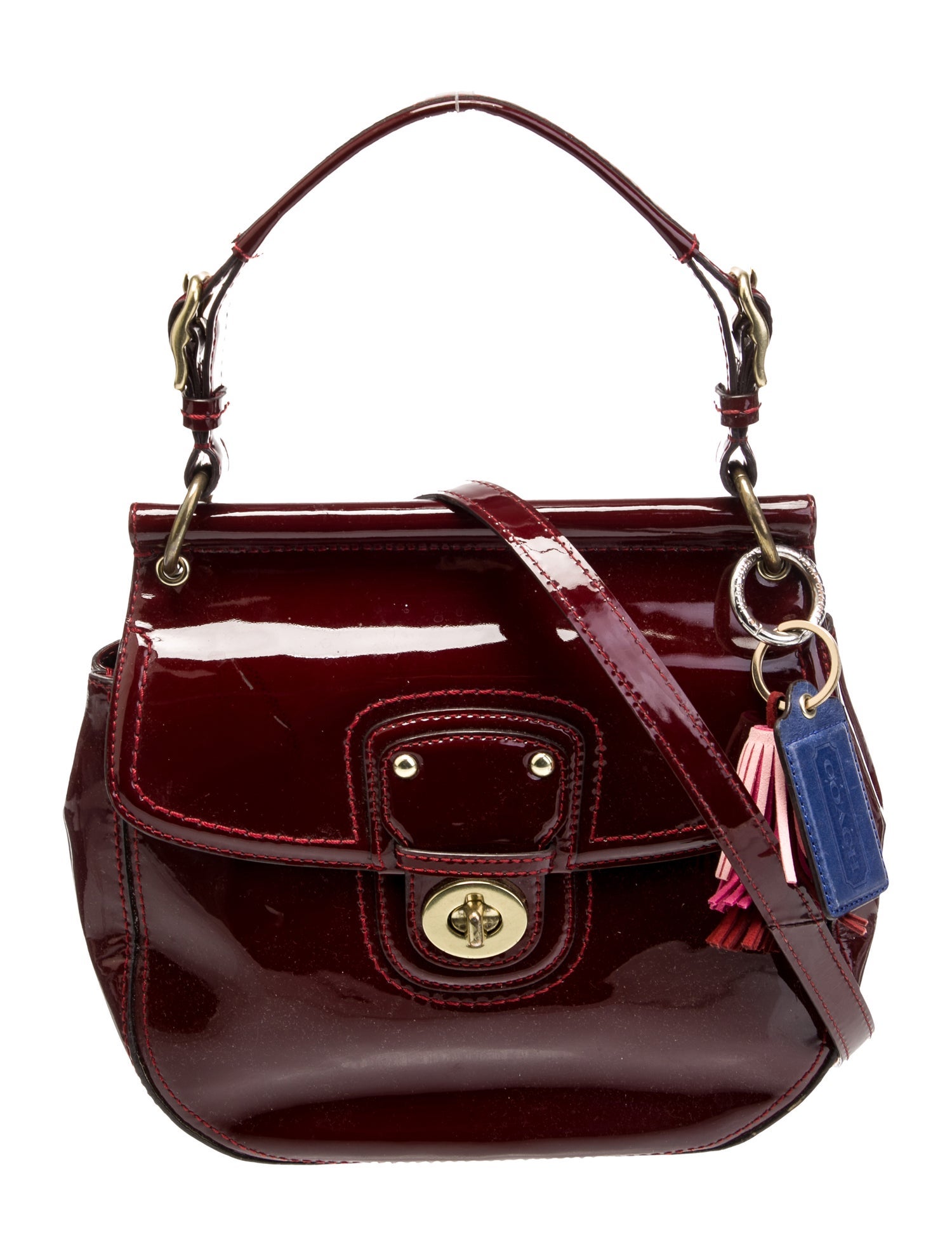 Coach Patent Leather Top Handle Bag