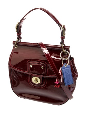 Coach Patent Leather Top Handle Bag