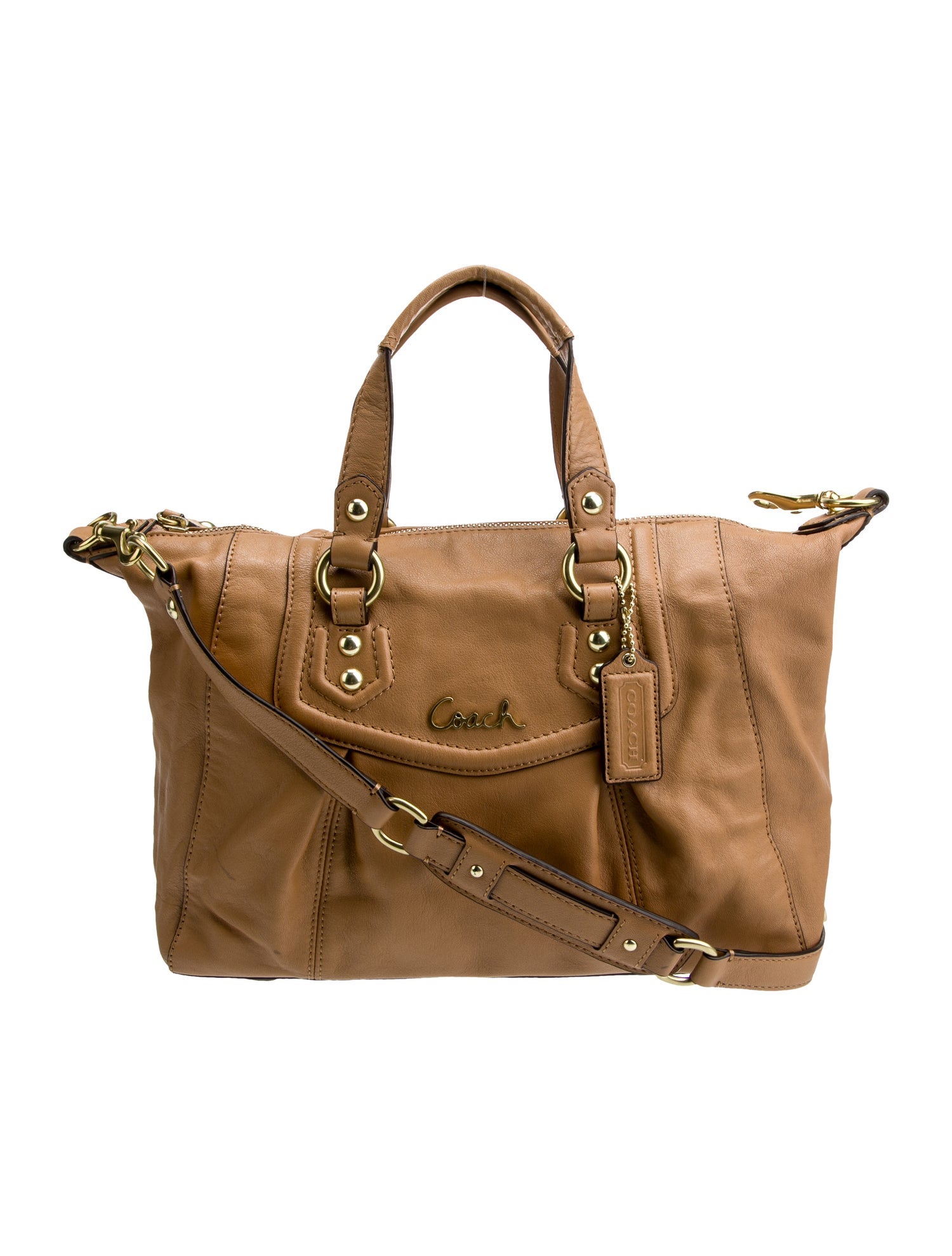 Coach Leather Top Handle Bag