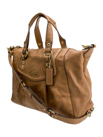 Coach Leather Top Handle Bag