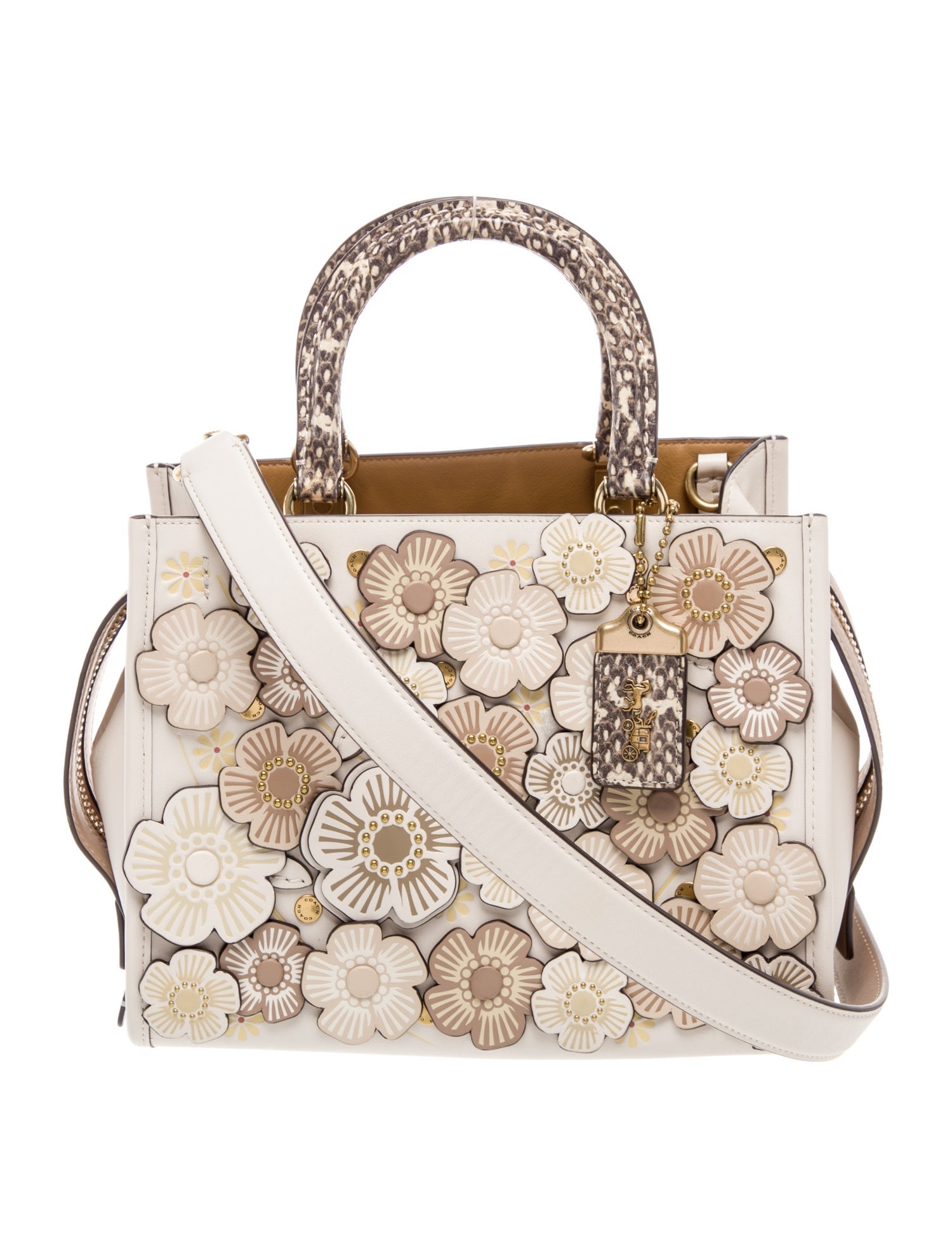 Coach Leather Top Handle Bag