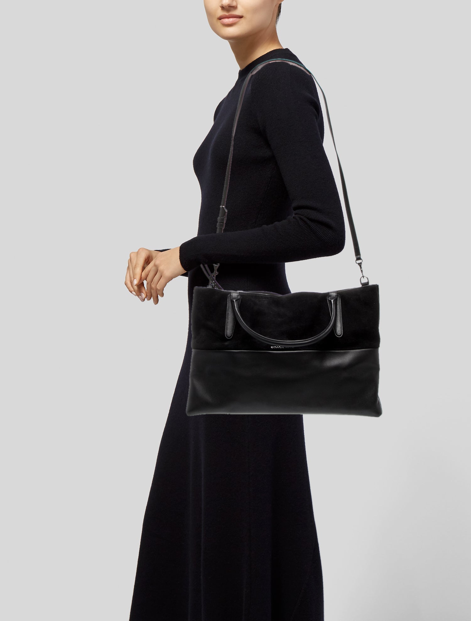 Coach Leather Top Handle Bag