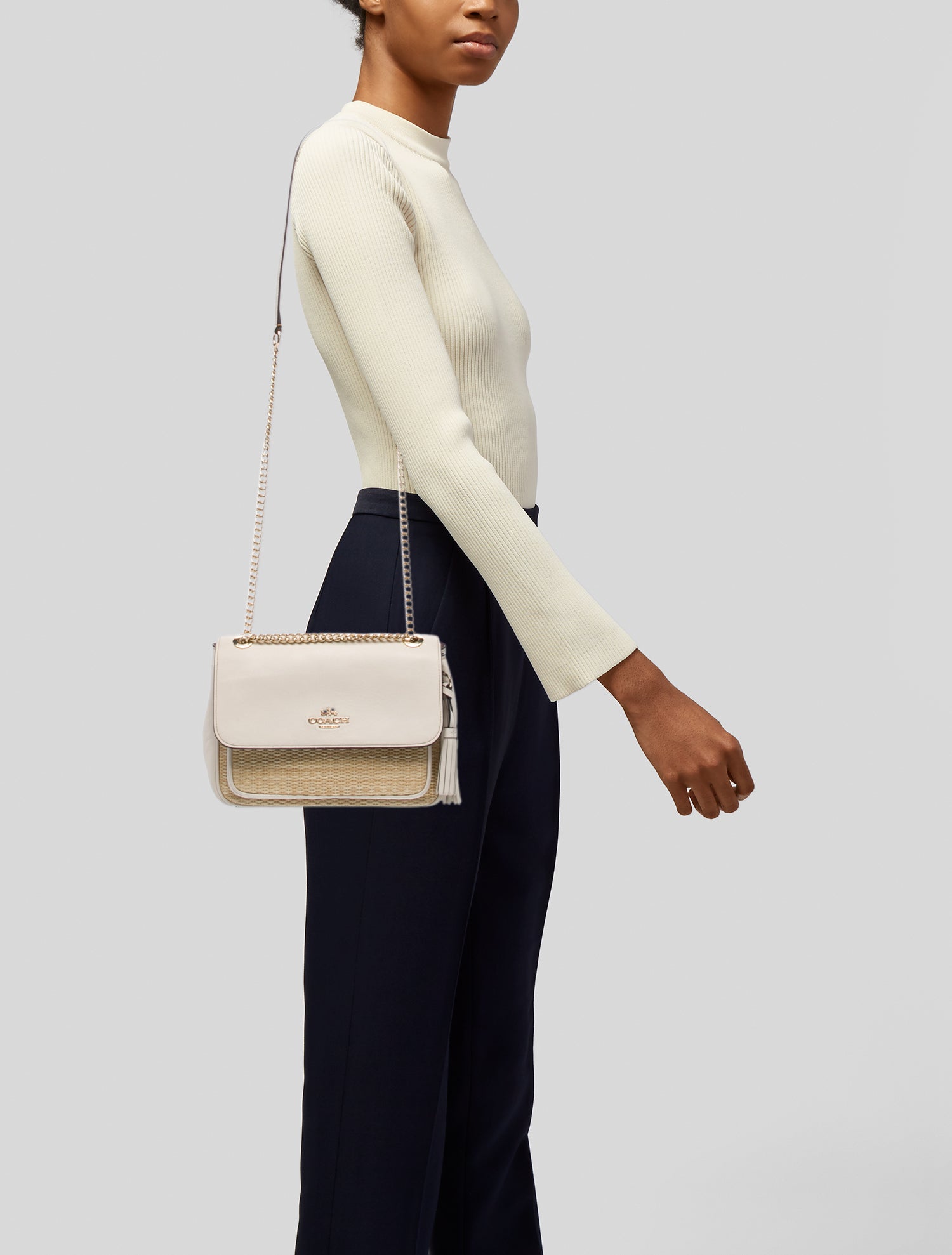 Coach Leather Shoulder Bag