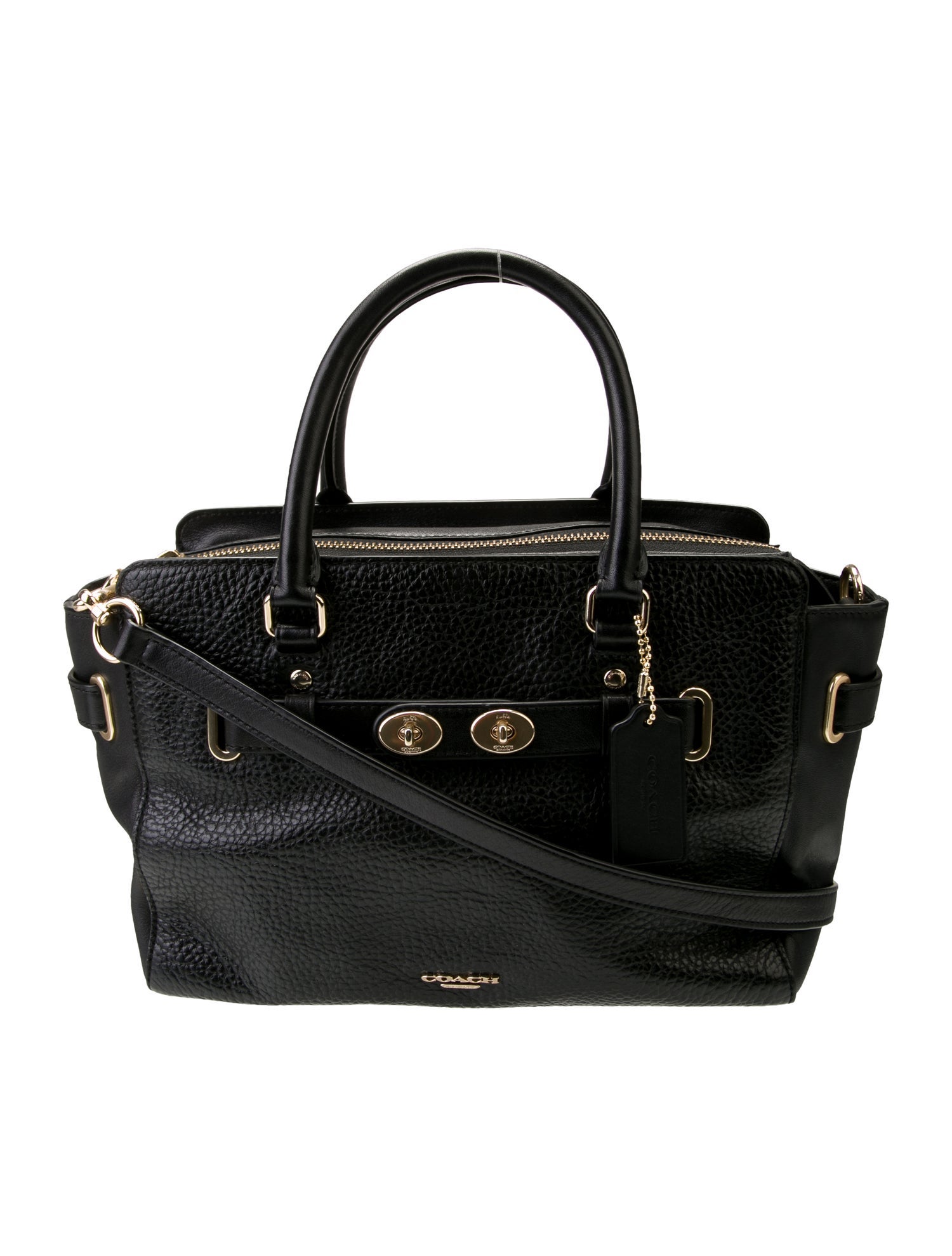 Coach Leather Top Handle Bag