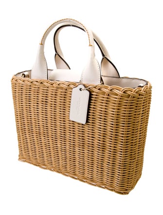 Coach Rattan Top Handle Bag