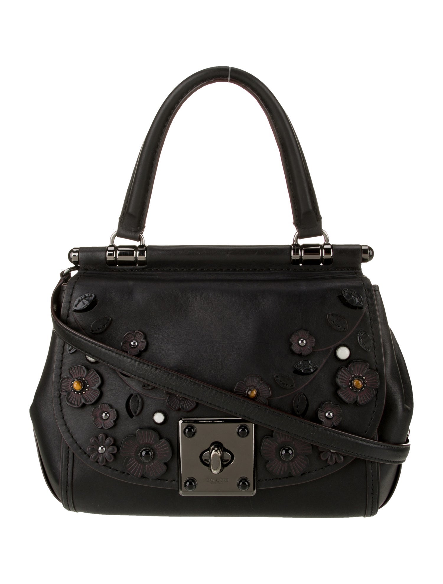 Coach Leather Top Handle Bag