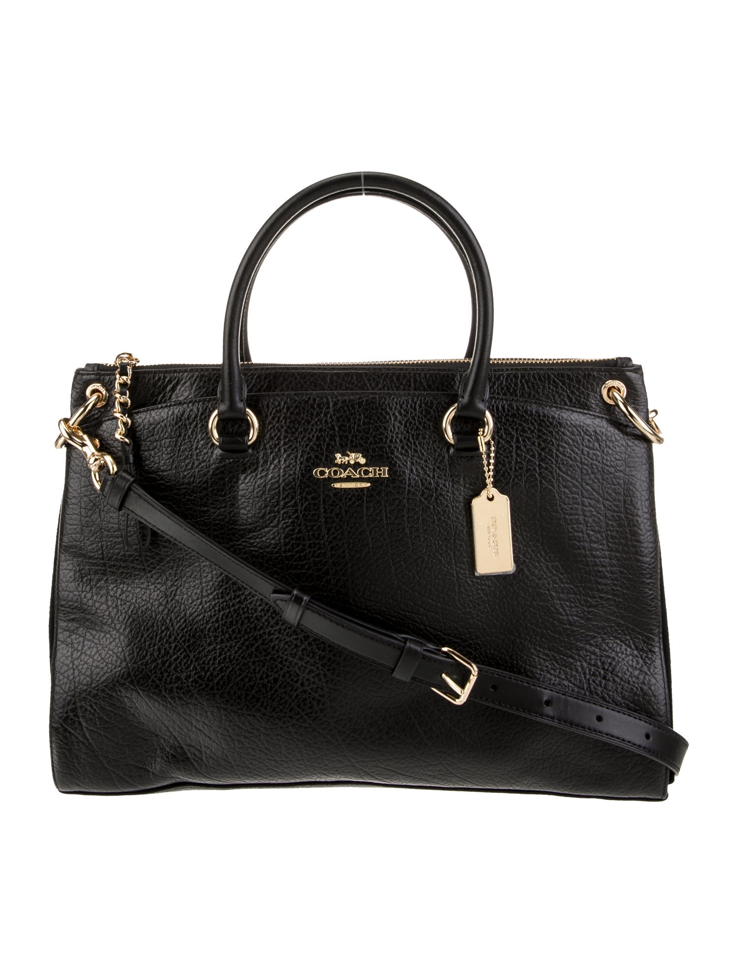 Coach Leather Top Handle Bag