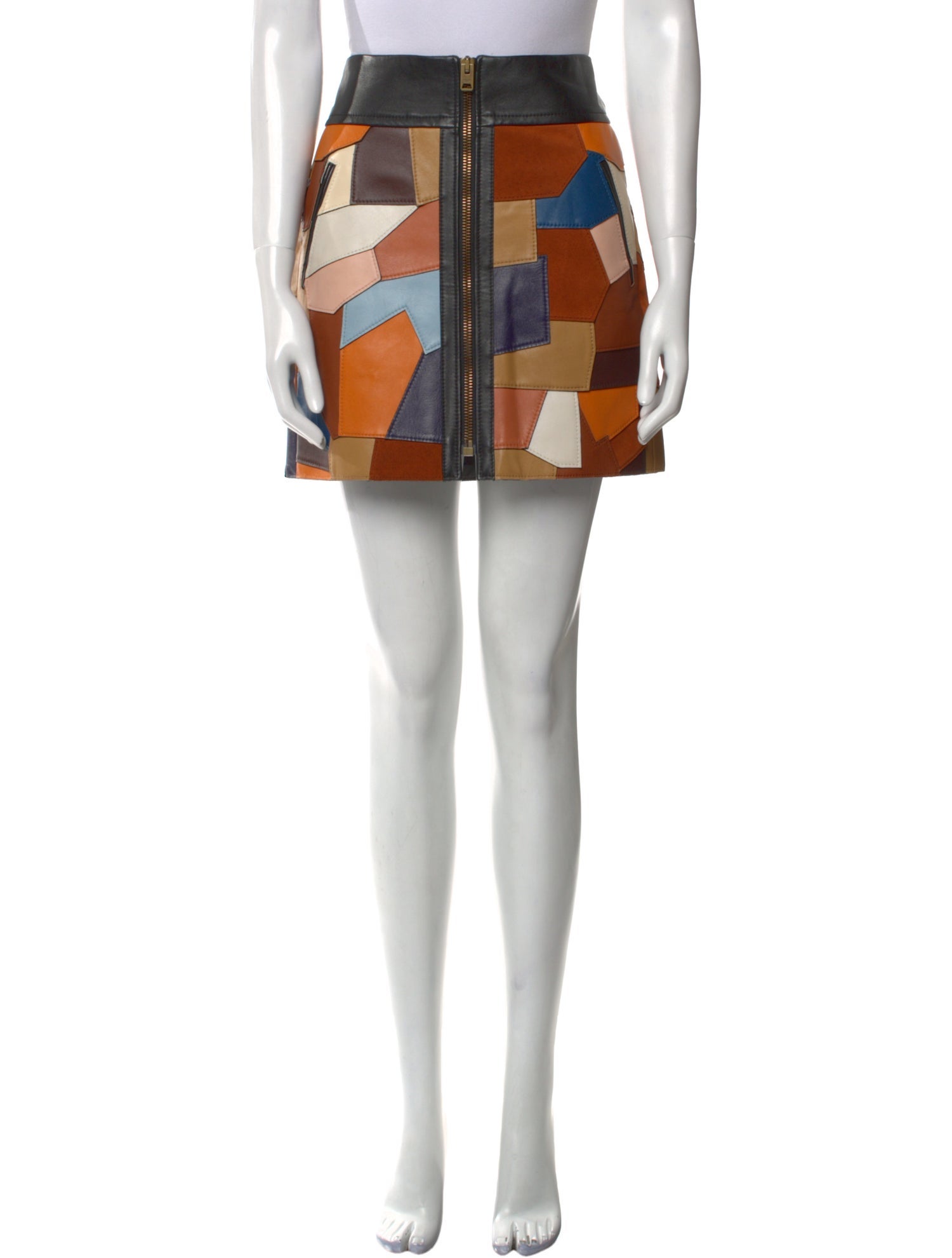 Coach Leather Mini Skirt