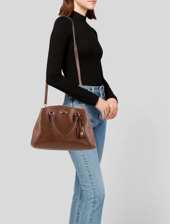 Coach Leather Top Handle Bag