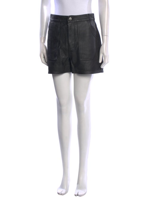 Coach Lamb Leather Mini Shorts