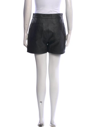 Coach Lamb Leather Mini Shorts