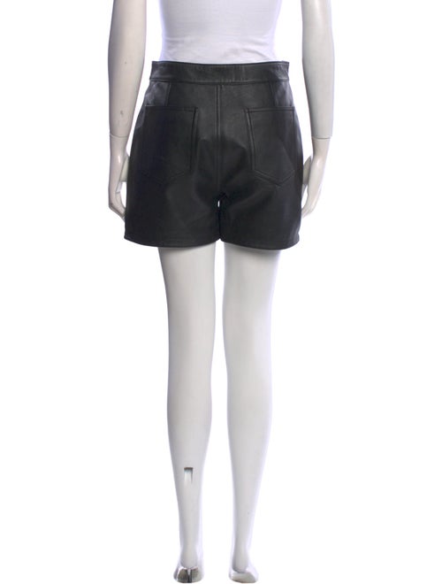 Coach Lamb Leather Mini Shorts