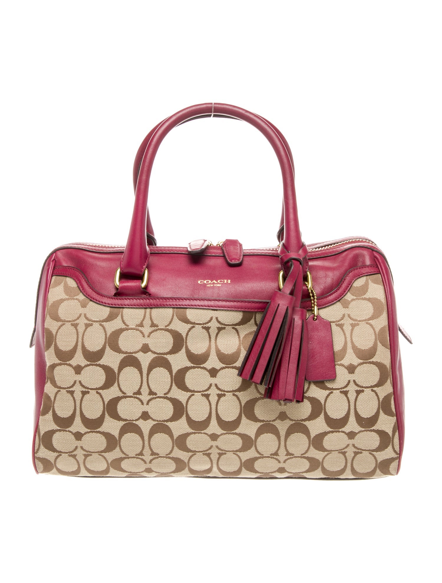 Coach Leather Top Handle Bag