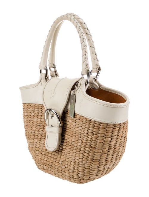 Coach Raffia Top Handle Bag