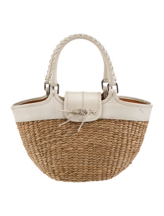 Coach Raffia Top Handle Bag