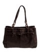 Coach Embossed Leather Shoulder Bag