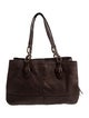 Coach Embossed Leather Shoulder Bag